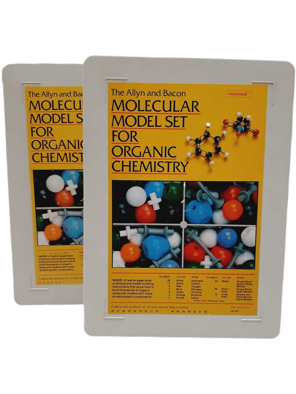 š Molecular Model Set X2 For Organic Chemistry 1984 Molymod The Allyn & Bacon